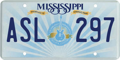 MS license plate ASL297