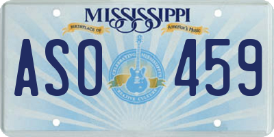 MS license plate ASO459