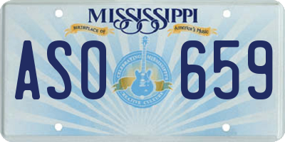 MS license plate ASO659