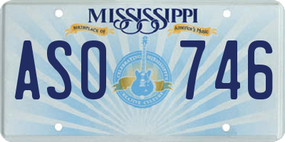 MS license plate ASO746