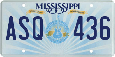 MS license plate ASQ436