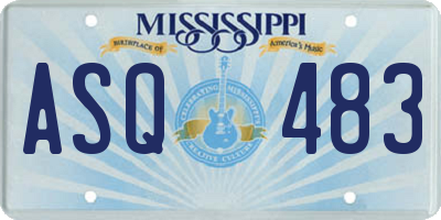 MS license plate ASQ483