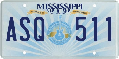 MS license plate ASQ511