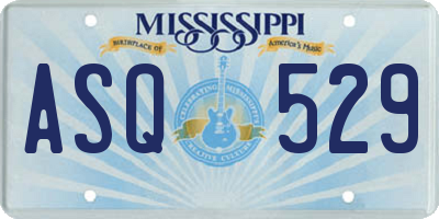 MS license plate ASQ529
