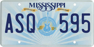 MS license plate ASQ595