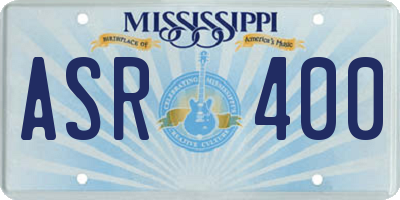MS license plate ASR400