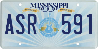 MS license plate ASR591