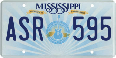 MS license plate ASR595