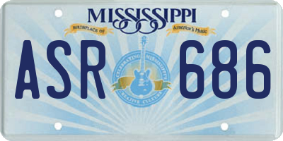MS license plate ASR686