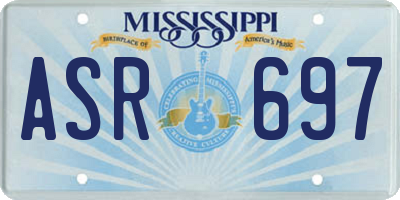 MS license plate ASR697