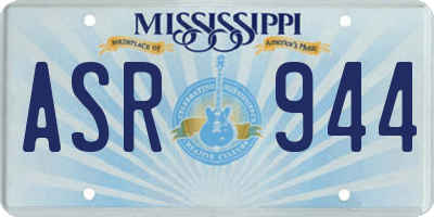 MS license plate ASR944