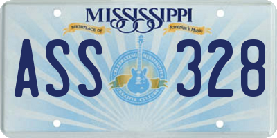 MS license plate ASS328