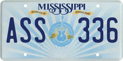 MS license plate ASS336