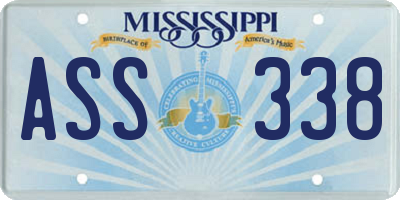 MS license plate ASS338