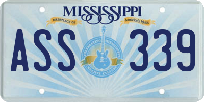 MS license plate ASS339