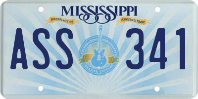 MS license plate ASS341