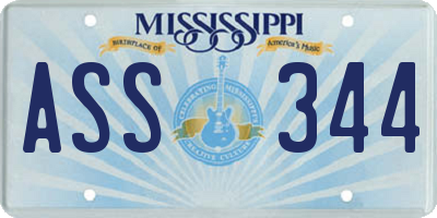 MS license plate ASS344