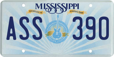 MS license plate ASS390