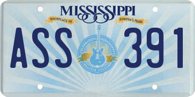 MS license plate ASS391