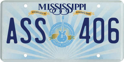 MS license plate ASS406