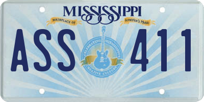 MS license plate ASS411