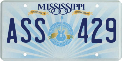 MS license plate ASS429