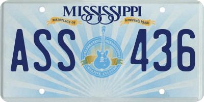 MS license plate ASS436