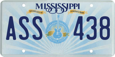 MS license plate ASS438