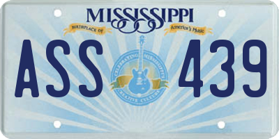MS license plate ASS439