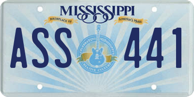 MS license plate ASS441