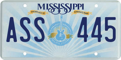 MS license plate ASS445
