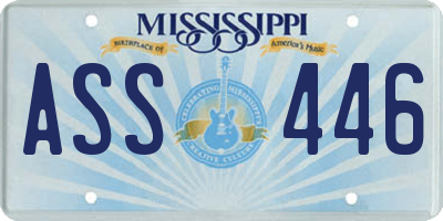 MS license plate ASS446