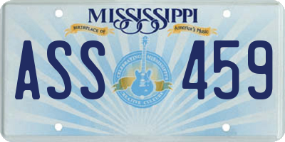 MS license plate ASS459