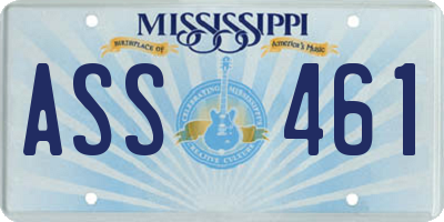 MS license plate ASS461