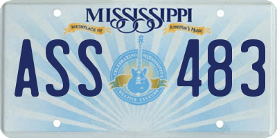 MS license plate ASS483