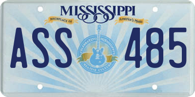 MS license plate ASS485
