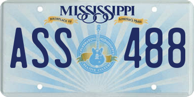 MS license plate ASS488