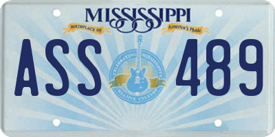 MS license plate ASS489