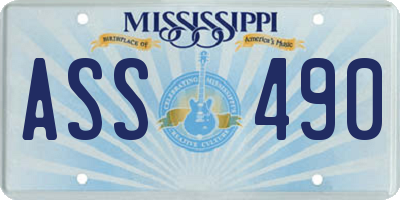 MS license plate ASS490