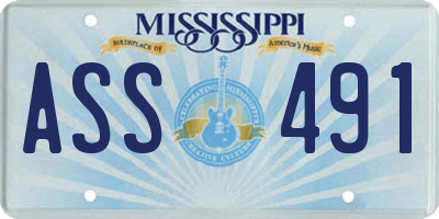 MS license plate ASS491