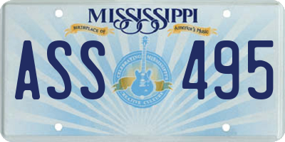 MS license plate ASS495