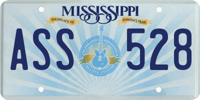 MS license plate ASS528
