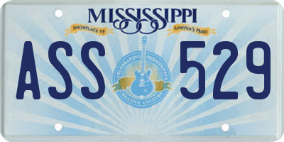 MS license plate ASS529