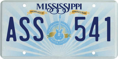 MS license plate ASS541