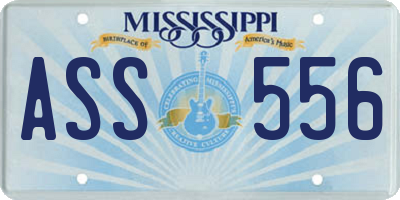 MS license plate ASS556