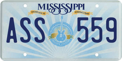 MS license plate ASS559