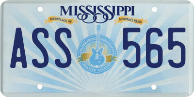 MS license plate ASS565