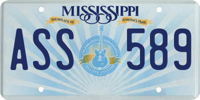 MS license plate ASS589