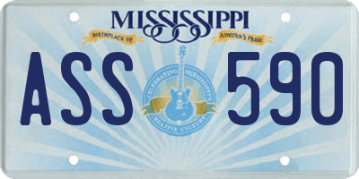 MS license plate ASS590