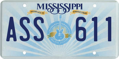 MS license plate ASS611